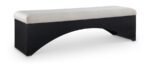 Lawson Velour Fur Fabric Upholstered Bench