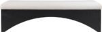 Lawson Velour Fur Fabric Upholstered Bench - Image 3