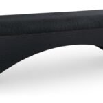 Lawson Velour Fur Fabric Upholstered Bench
