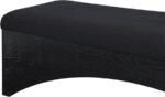 Lawson Velour Fur Fabric Upholstered Bench - Image 6
