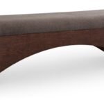 Lawson Velour Fur Fabric Upholstered Bench