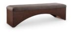 Lawson Velour Fur Fabric Upholstered Bench