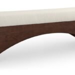 Lawson Velour Fur Fabric Upholstered Bench