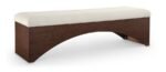 Lawson Velour Fur Fabric Upholstered Bench