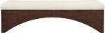 Lawson Velour Fur Fabric Upholstered Bench - Image 3
