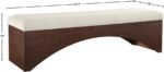 Lawson Velour Fur Fabric Upholstered Bench - Image 7