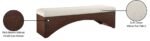 Lawson Velour Fur Fabric Upholstered Bench - Image 8