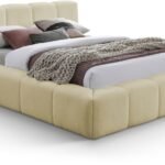 Carlin Chenille Fabric Upholstered Bed