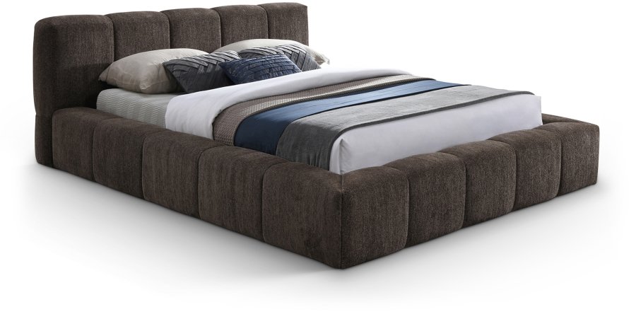 45312.jpg Carlin Chenille Fabric Upholstered Bed - Image 1