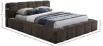 Carlin Chenille Fabric Upholstered Bed - Image 7