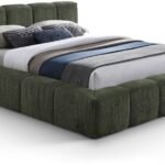 Carlin Chenille Fabric Upholstered Bed