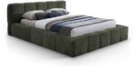 Carlin Chenille Fabric Upholstered Bed