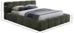 Carlin Chenille Fabric Upholstered Bed - Image 7
