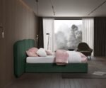 Shiloh Boucle Fabric Upholstered Bed - Image 6