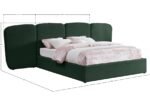 Shiloh Boucle Fabric Upholstered Bed - Image 9