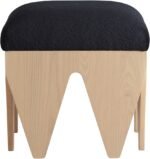 Altair Velour Fur Fabric Upholstered Bench - Image 3