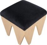 Altair Velour Fur Fabric Upholstered Bench - Image 4