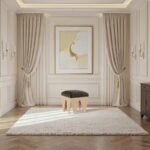 Altair Velour Fur Fabric Upholstered Bench - Image 2