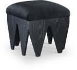 Altair Velour Fur Fabric Upholstered Bench