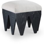 Altair Velour Fur Fabric Upholstered Bench