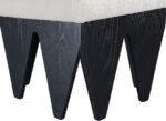 Altair Velour Fur Fabric Upholstered Bench - Image 5