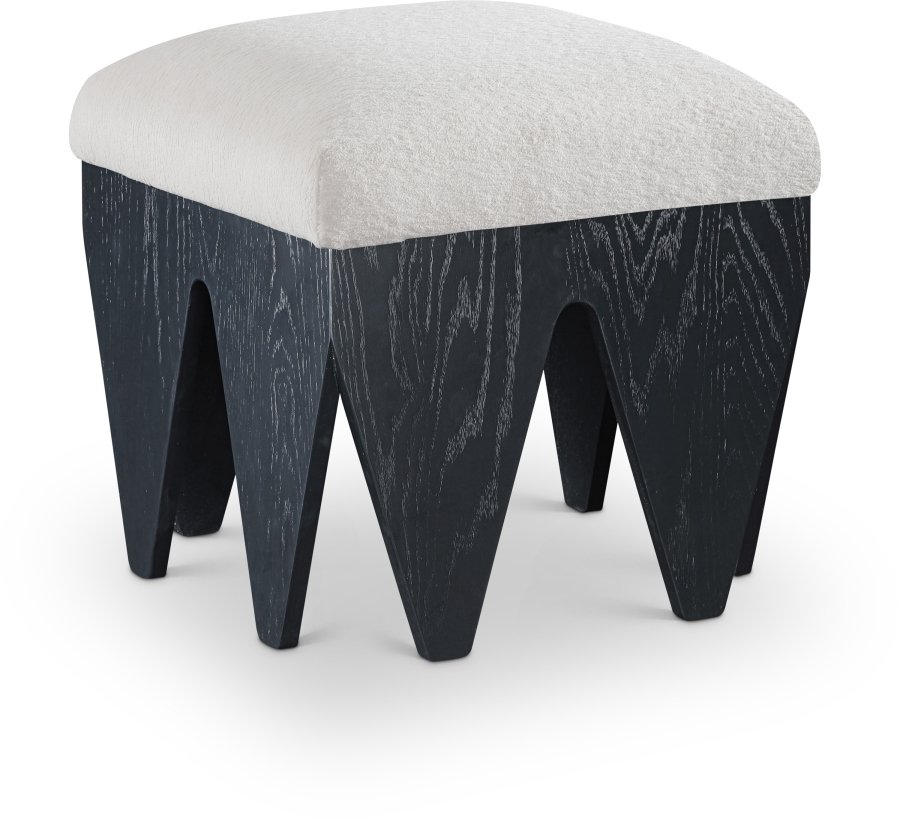 45486.jpg Altair Velour Fur Fabric Upholstered Bench - Image 1
