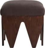 Altair Velour Fur Fabric Upholstered Bench - Image 3