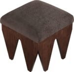Altair Velour Fur Fabric Upholstered Bench - Image 4