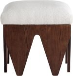 Altair Velour Fur Fabric Upholstered Bench - Image 3