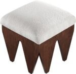 Altair Velour Fur Fabric Upholstered Bench - Image 4