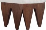 Altair Velour Fur Fabric Upholstered Bench - Image 5