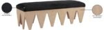 Altair Velour Fur Fabric Upholstered Bench - Image 8