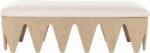 Altair Velour Fur Fabric Upholstered Bench - Image 3