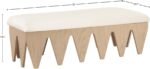 Altair Velour Fur Fabric Upholstered Bench - Image 7