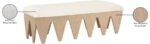 Altair Velour Fur Fabric Upholstered Bench - Image 8