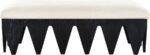 Altair Velour Fur Fabric Upholstered Bench - Image 3