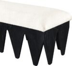 Altair Velour Fur Fabric Upholstered Bench - Image 5