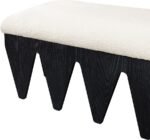 Altair Velour Fur Fabric Upholstered Bench - Image 6