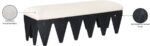 Altair Velour Fur Fabric Upholstered Bench - Image 8