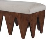 Altair Velour Fur Fabric Upholstered Bench - Image 5