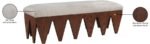 Altair Velour Fur Fabric Upholstered Bench - Image 8
