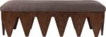Altair Velour Fur Fabric Upholstered Bench - Image 3