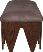 Altair Velour Fur Fabric Upholstered Bench - Image 4