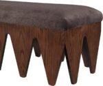 Altair Velour Fur Fabric Upholstered Bench - Image 5
