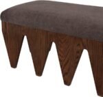 Altair Velour Fur Fabric Upholstered Bench - Image 6