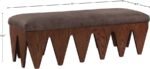 Altair Velour Fur Fabric Upholstered Bench - Image 7