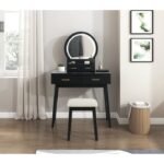 4565BK Dressing Table with Mirror - Image 6