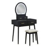 4565BK Dressing Table with Mirror