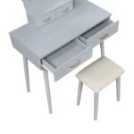 4565GY Dressing Table with Mirror - Image 6