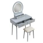 4565GY Dressing Table with Mirror - Image 2